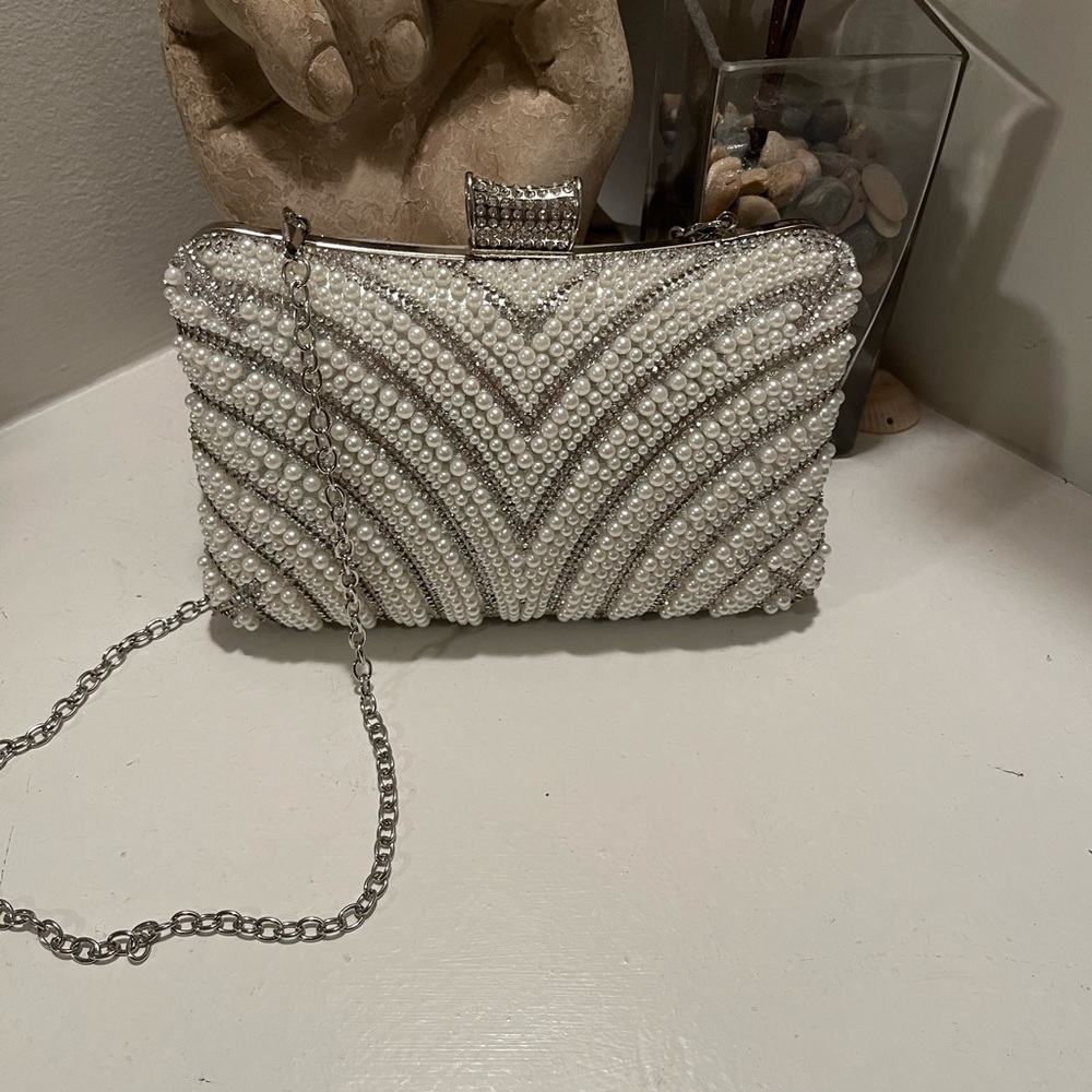 Rhinestone clutch/ crossbody